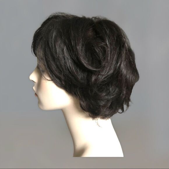 Hair Designer Wig, Short Shag Lace Top, Synthetic - Picture 5 of 10
